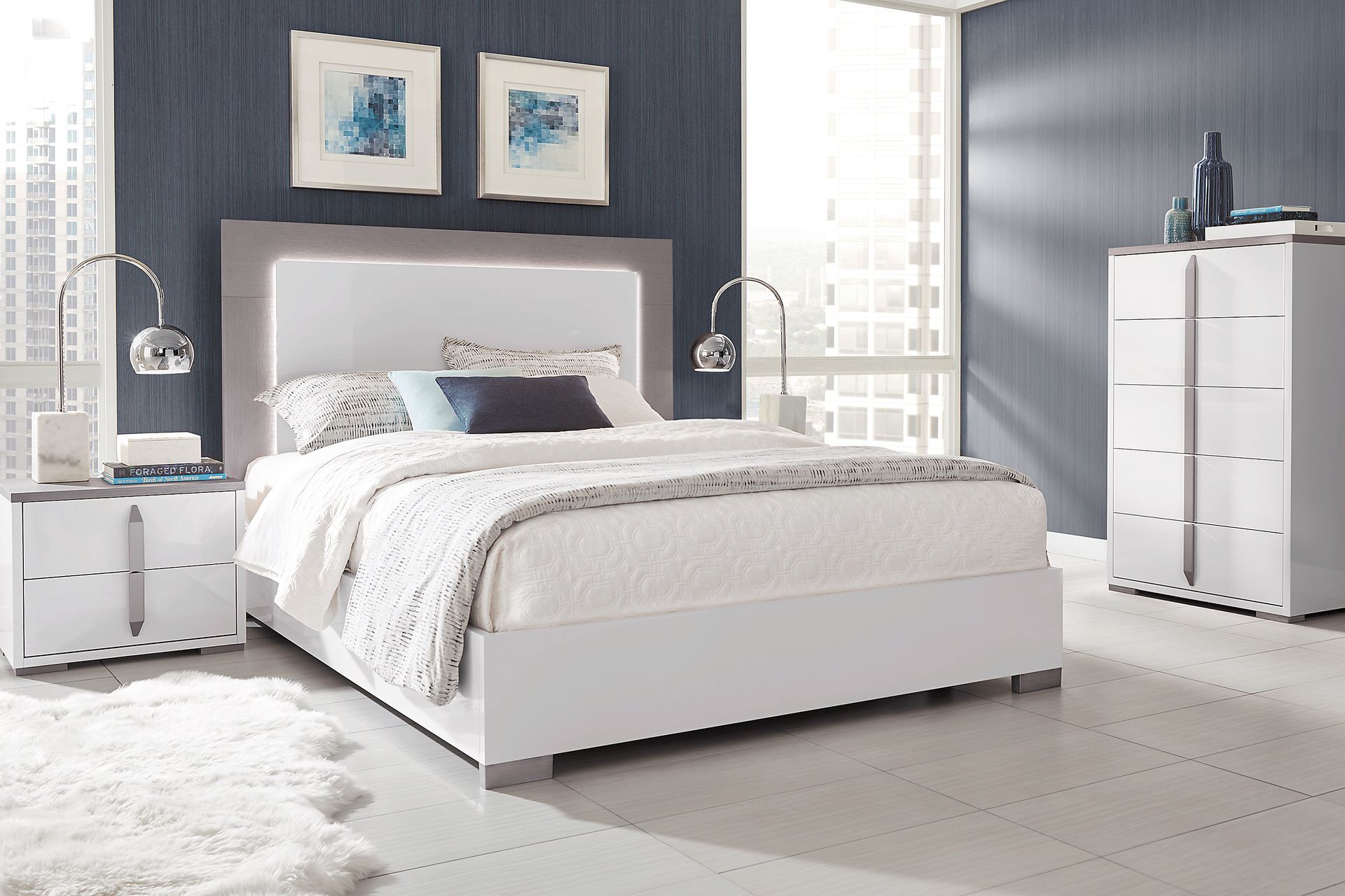 Park Slope White 5 Pc King Bedroom - Image 1
