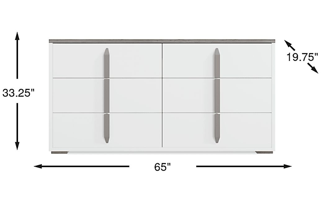 Park Slope White Dresser