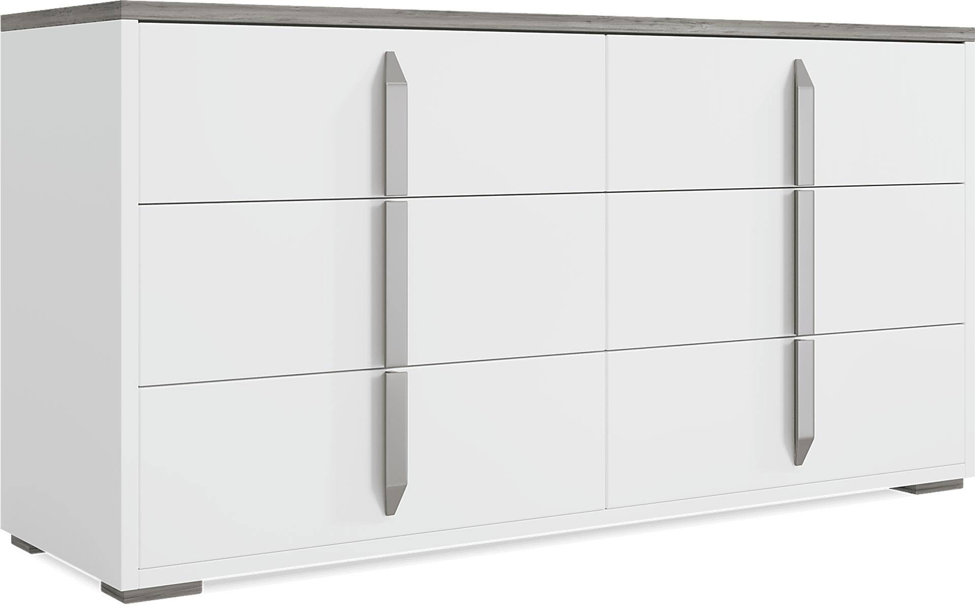 white dresser for closet Royalcraft Dresser for Bedroom, Modern 7 Drawer Dresser with Solid Woo   RoyalCraft