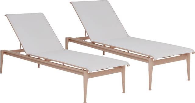 Park Walk Blush Outdoor Chaise, Set of 2 - Thumbnail - Image 1