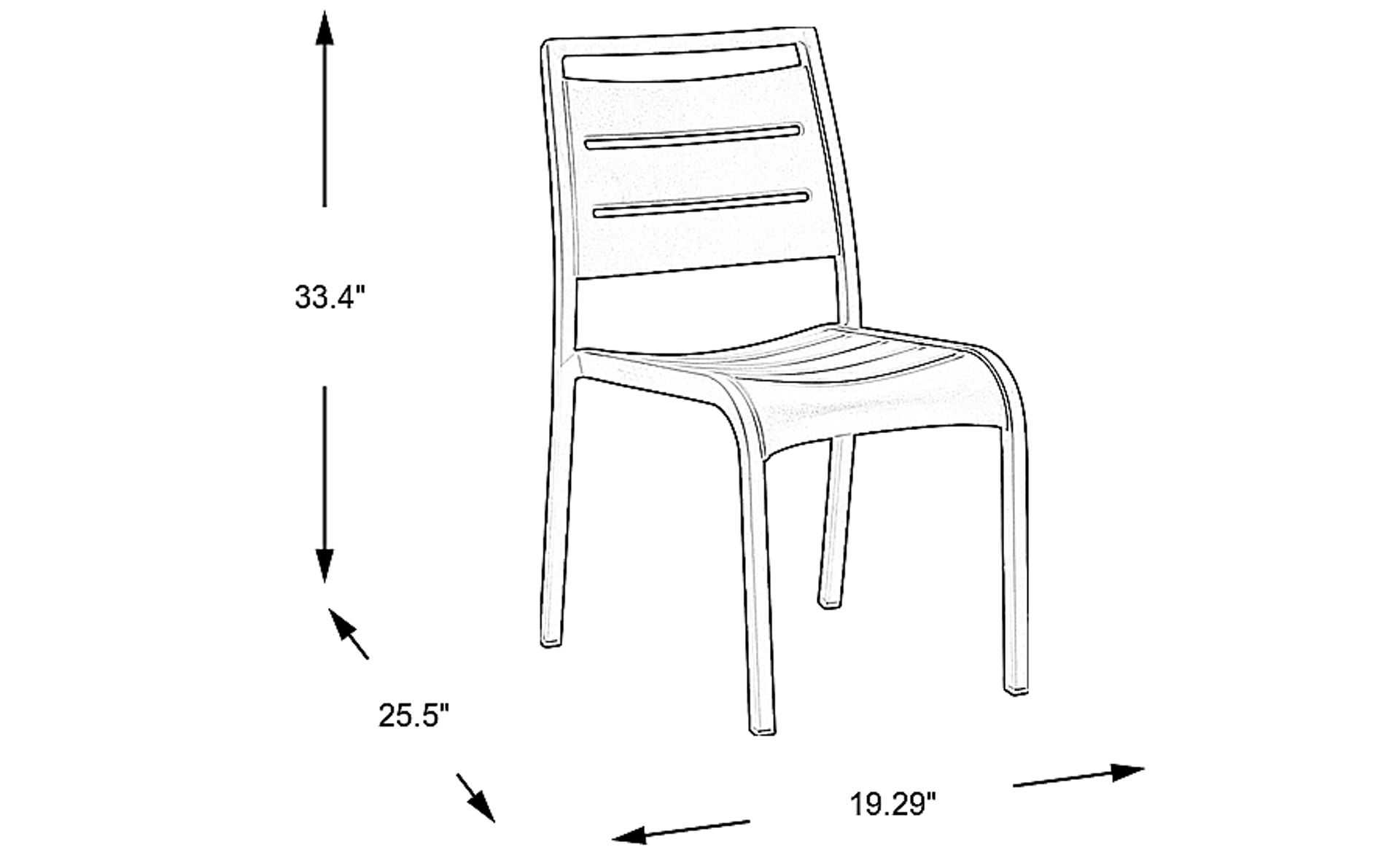 Dimension Image. Please refer to the Dimension Tab on this page for dimension details.
