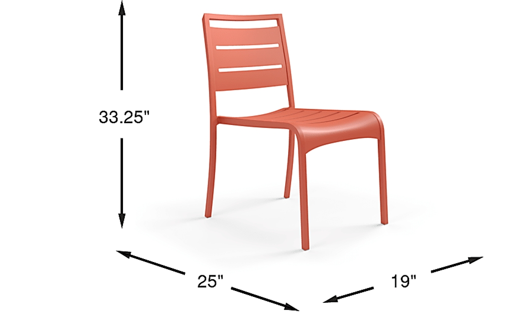 Park Walk Coral Outdoor Side Chair