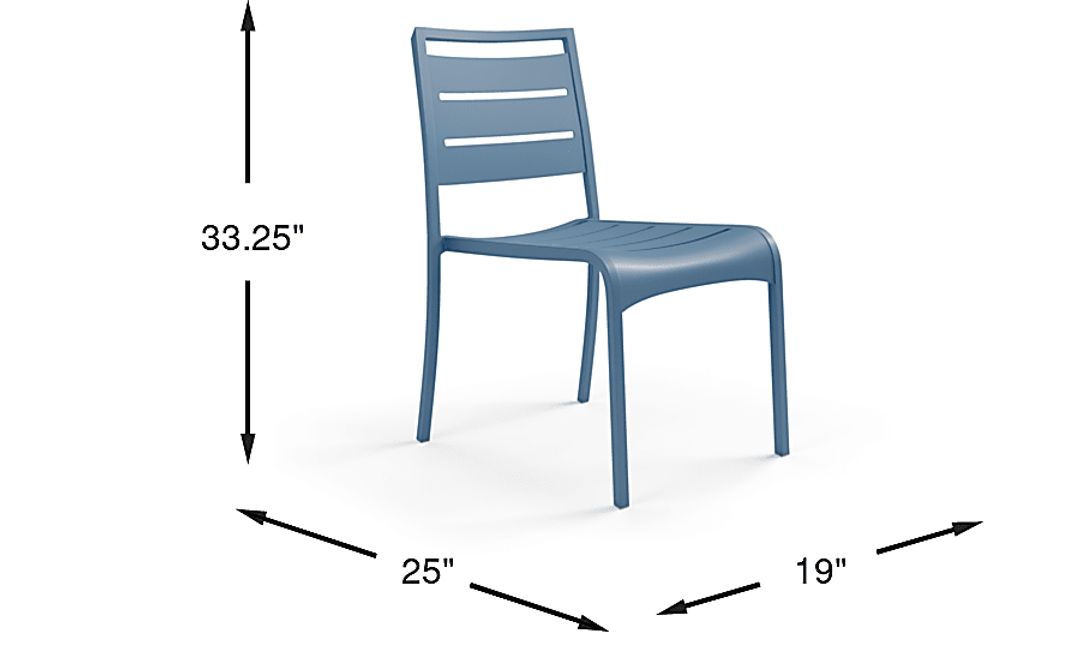 Park Walk Navy Outdoor Side Chair