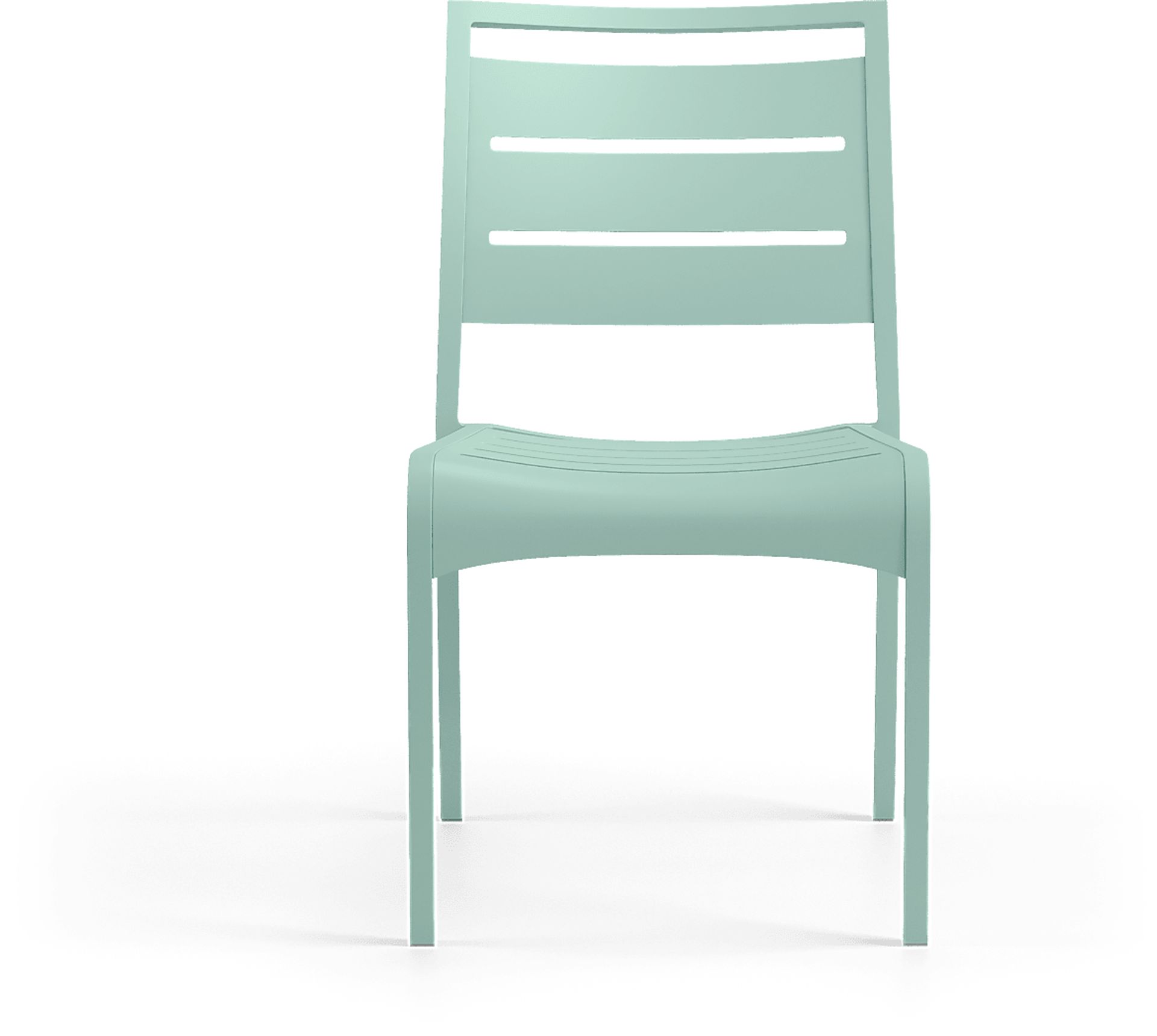 Park Walk White 5 Pc 40 in. Square Outdoor Dining Set with Surf Chairs - Image 5