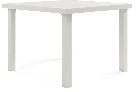 Park Walk White 40 in. Square Outdoor Dining Table