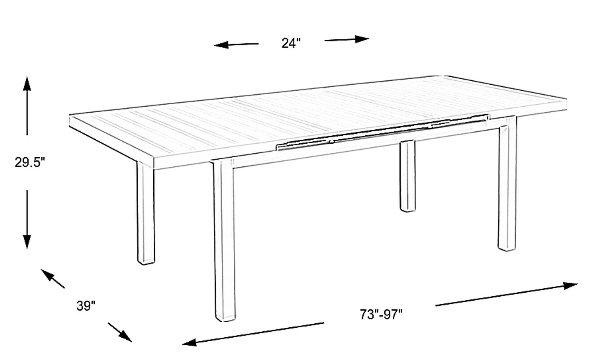 Dimension Image. Please refer to the Dimension Tab on this page for dimension details.