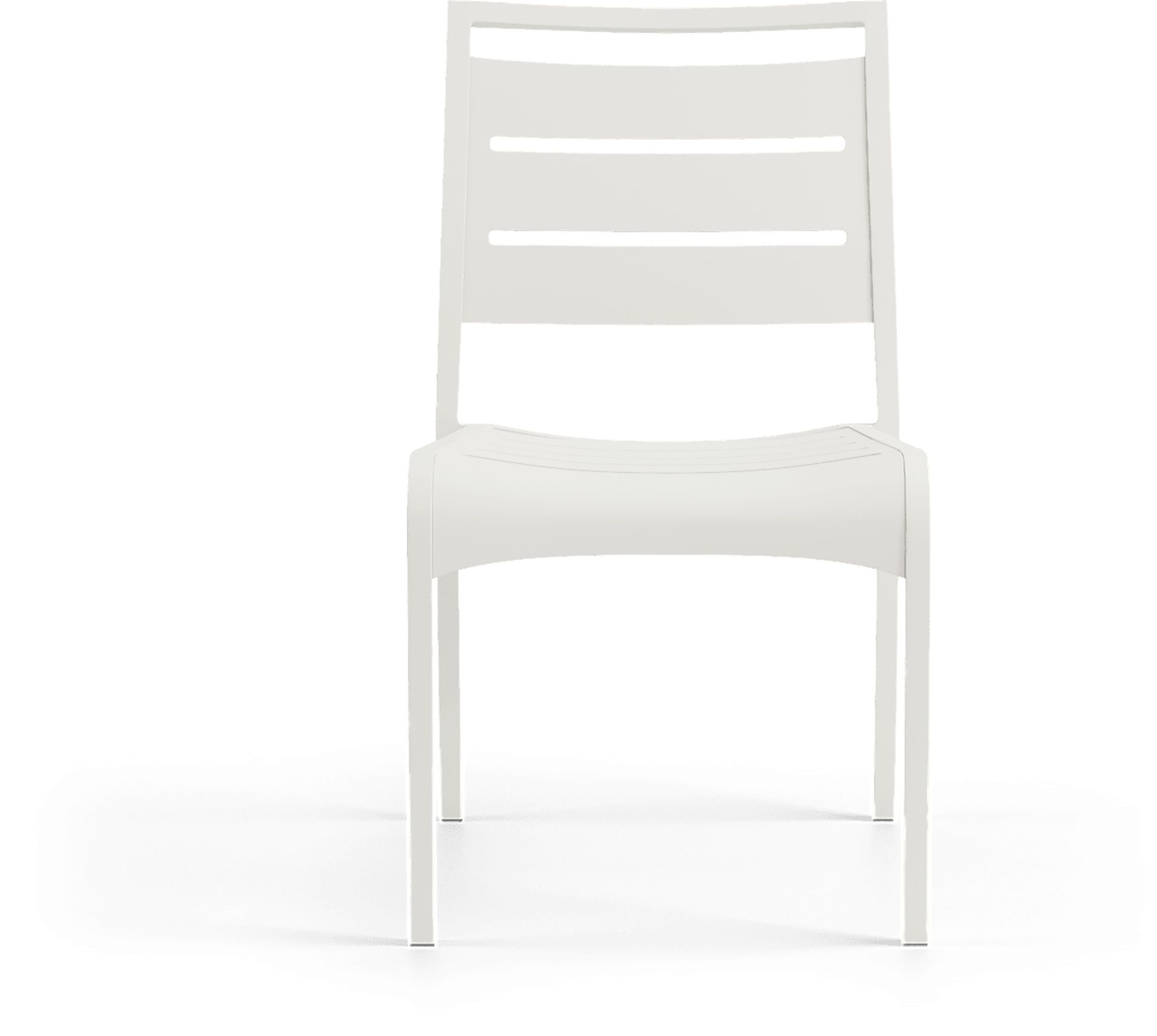Park Walk White Outdoor Side Chair - Image 2