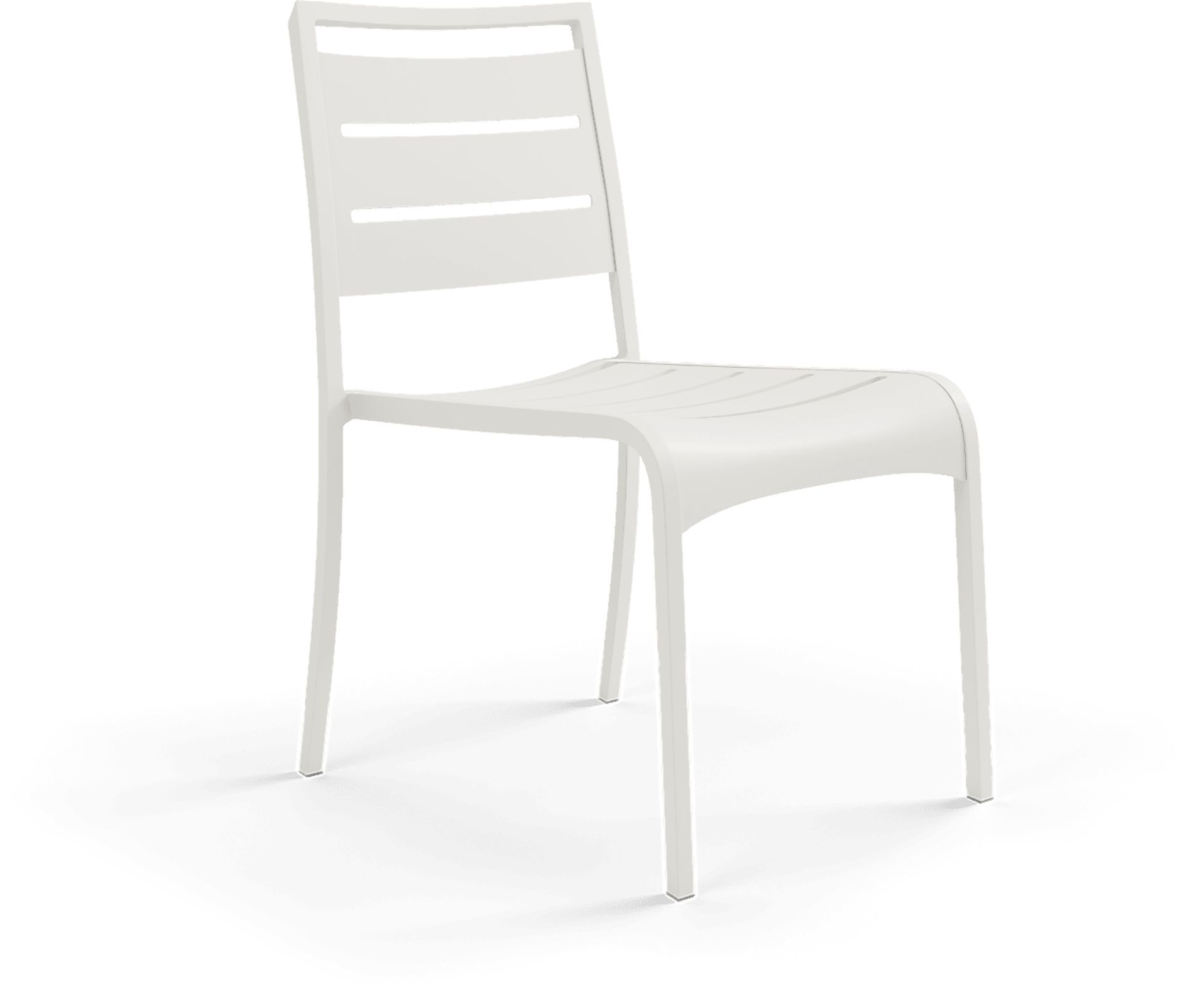 Park Walk White Outdoor Side Chair - Image 1