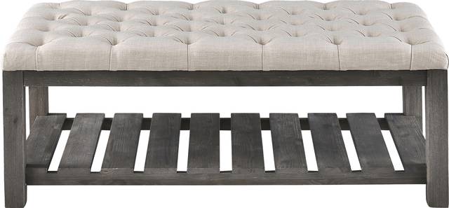 Parkbriar Beige Accent Bench - Thumbnail - Image 2