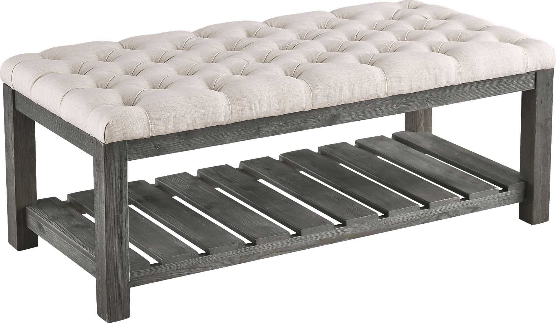 Parkbriar Beige Accent Bench - Image 3