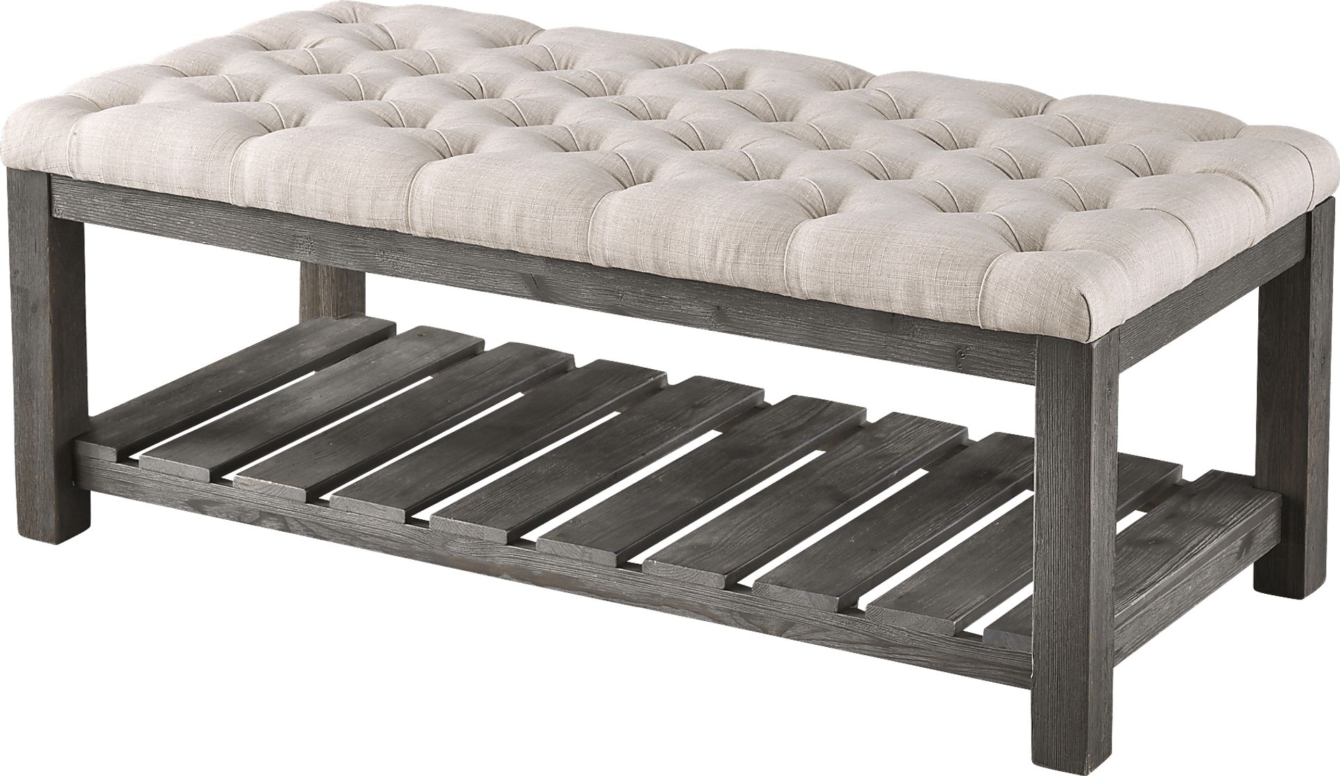 Parkbriar Beige Accent Bench - Image 1