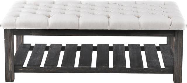 Parkbriar Cream Accent Bench - Thumbnail - Image 2