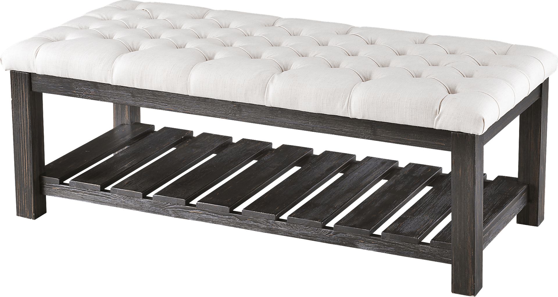 Parkbriar Cream Accent Bench - Image 1
