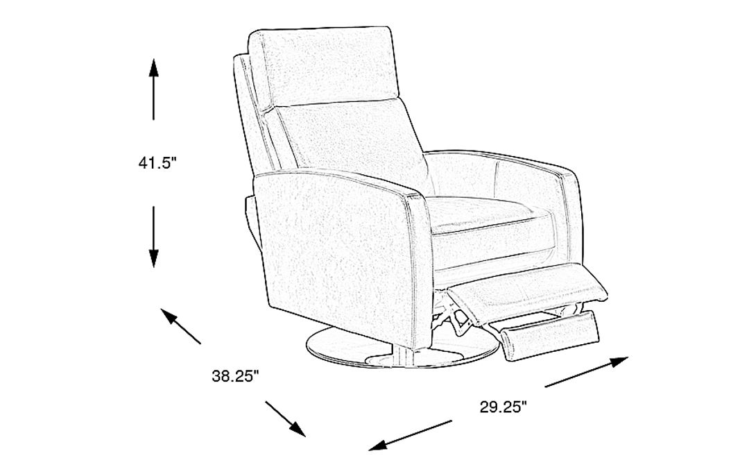 Parker Leather Push Back Recliner