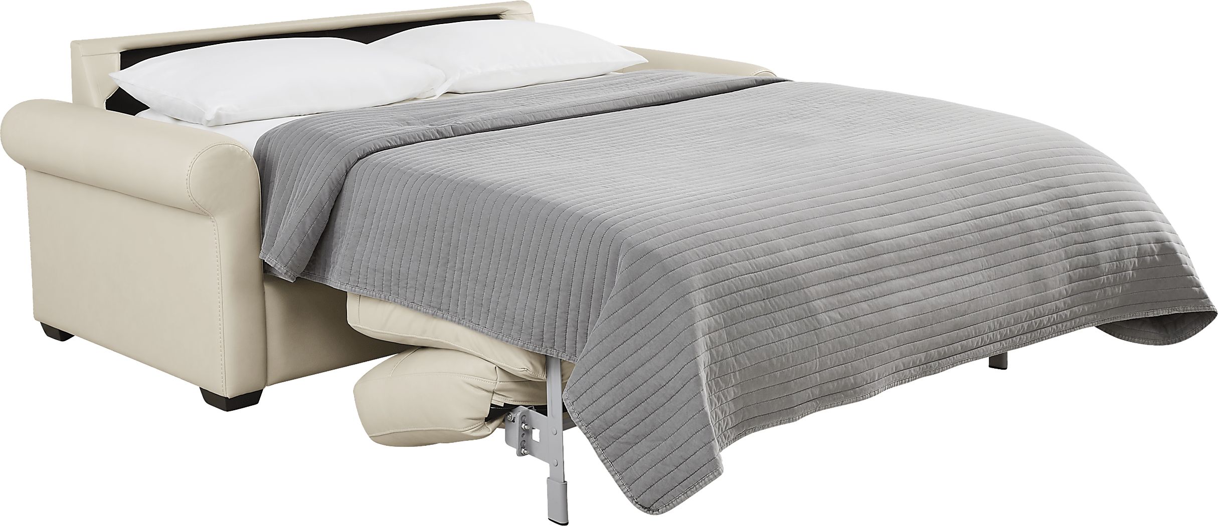 Parker Leather Sleeper Loveseat - Thumbnail 3