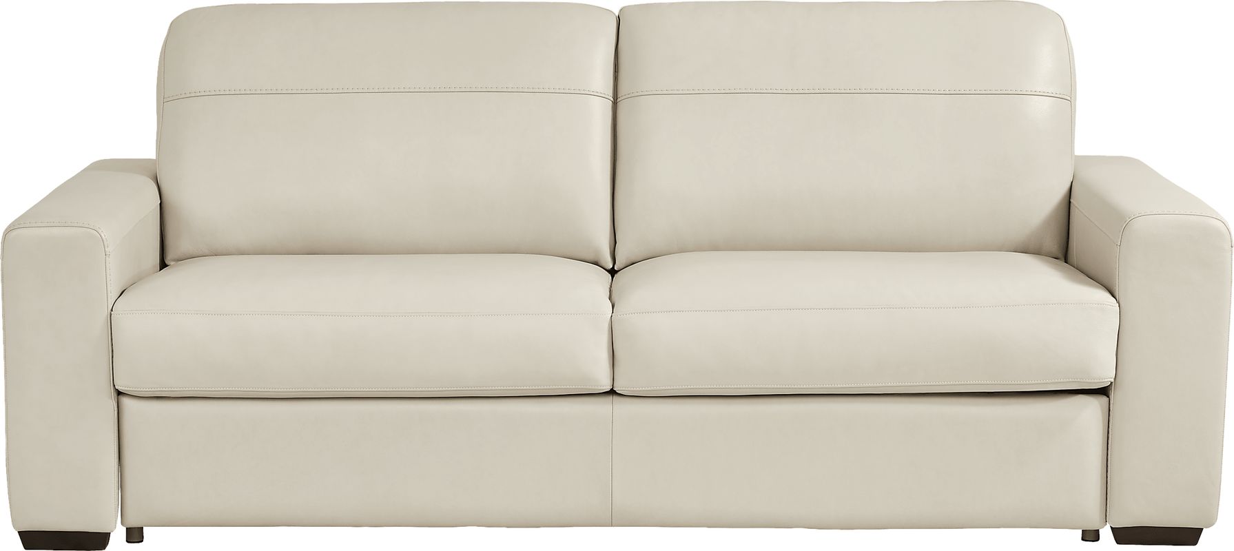Parker Cream Leather Sleeper Sofa