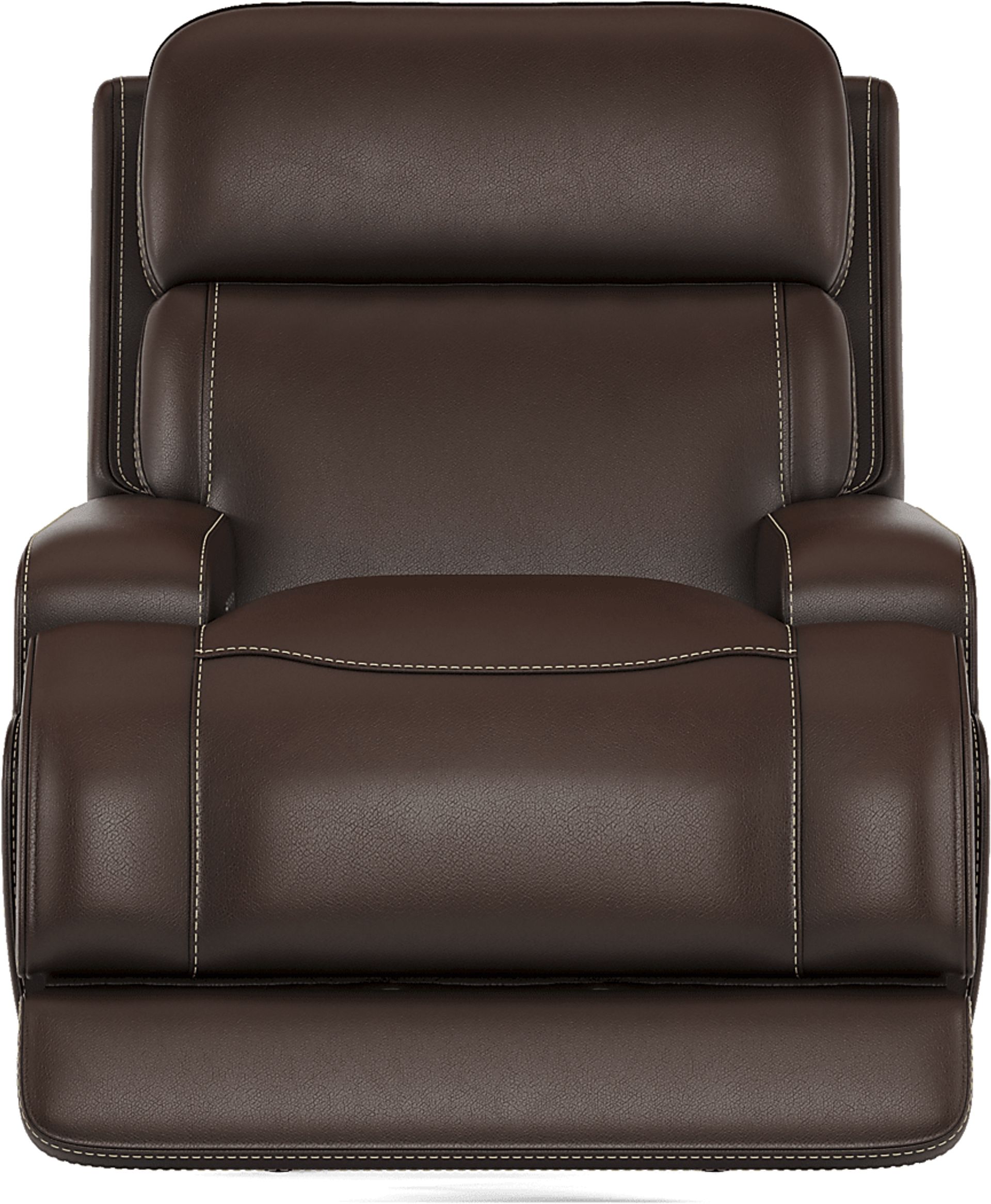 Parker Point Dark Brown Leather Triple Power Rocker Recliner - Image 2