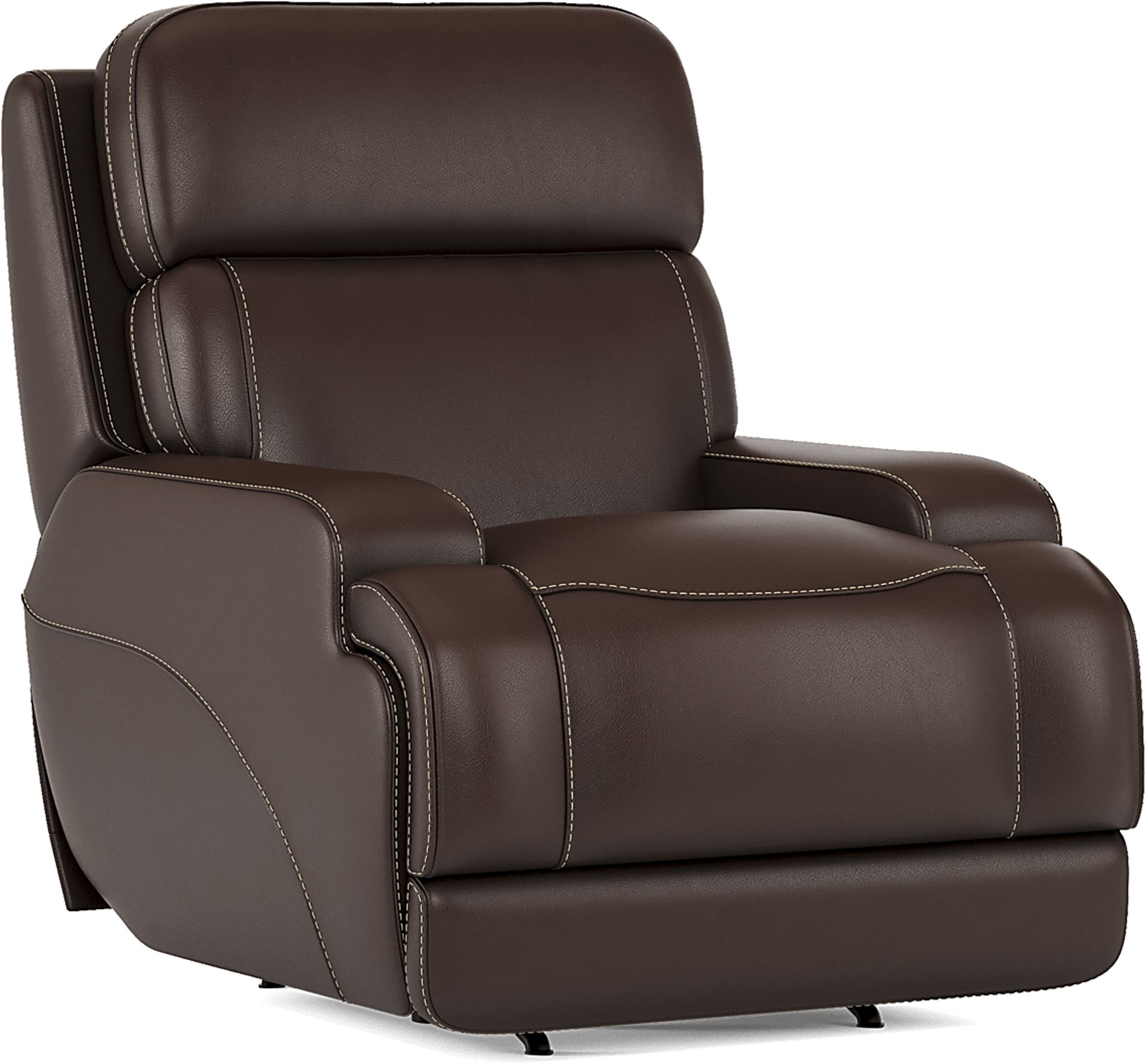 Drew Jonathan Parker Point Dark Brown Leather Triple Power Rocker Recliner Rooms to Go