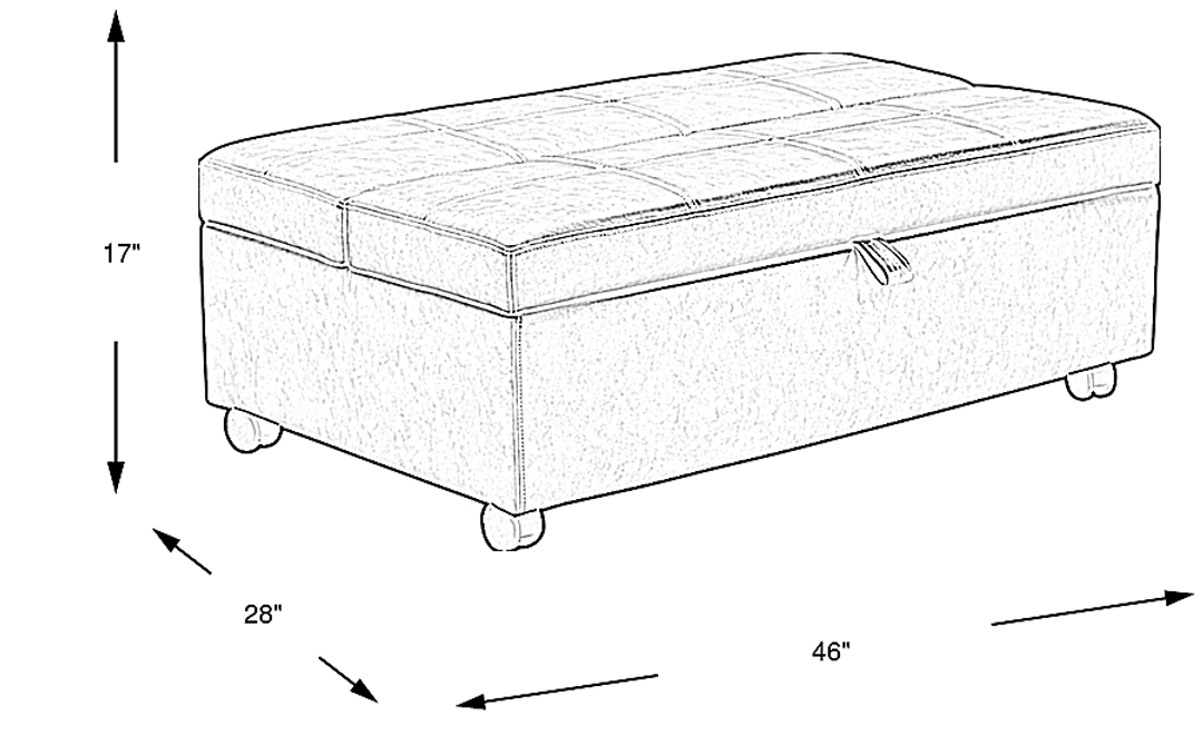 Parker Sleeper Cocktail Ottoman