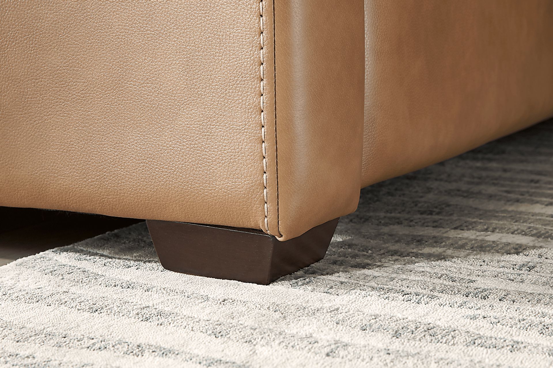 Parker Saddle Leather Sleeper Sofa - Image 7