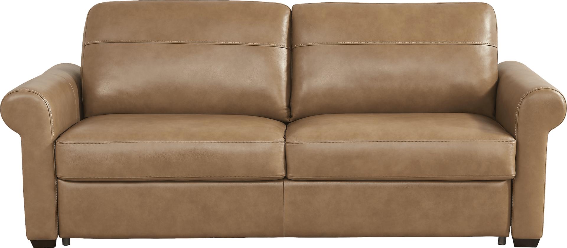 Parker Saddle Leather Sleeper Sofa