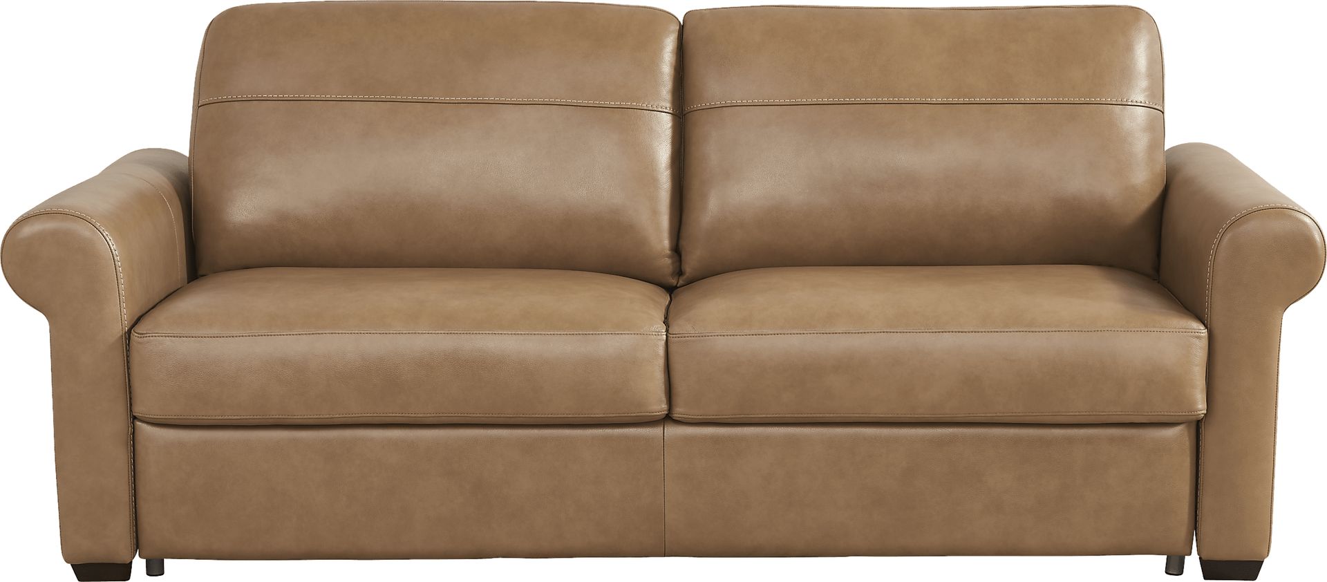 Parker Saddle Leather Sleeper Sofa - Image 1