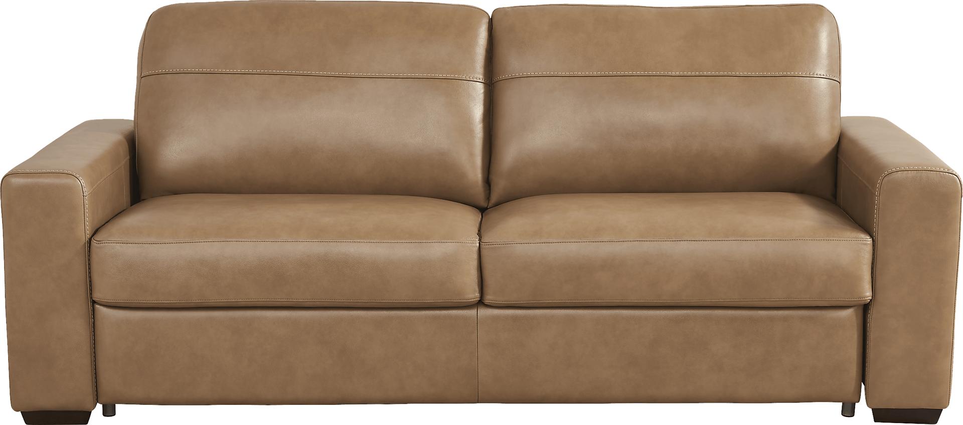 Parker Saddle Leather Sleeper Sofa