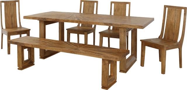 Parkgrove Brown Dining Bench - Thumbnail - Image 9