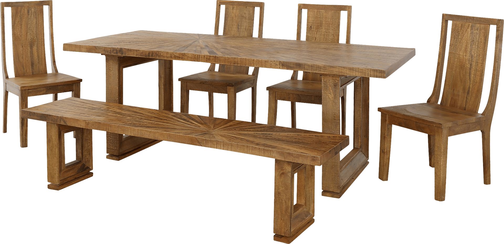 Parkgrove Brown Dining Bench - Image 9