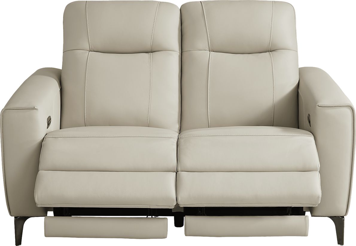 Parkside Heights Leather Dual Power Reclining Loveseat