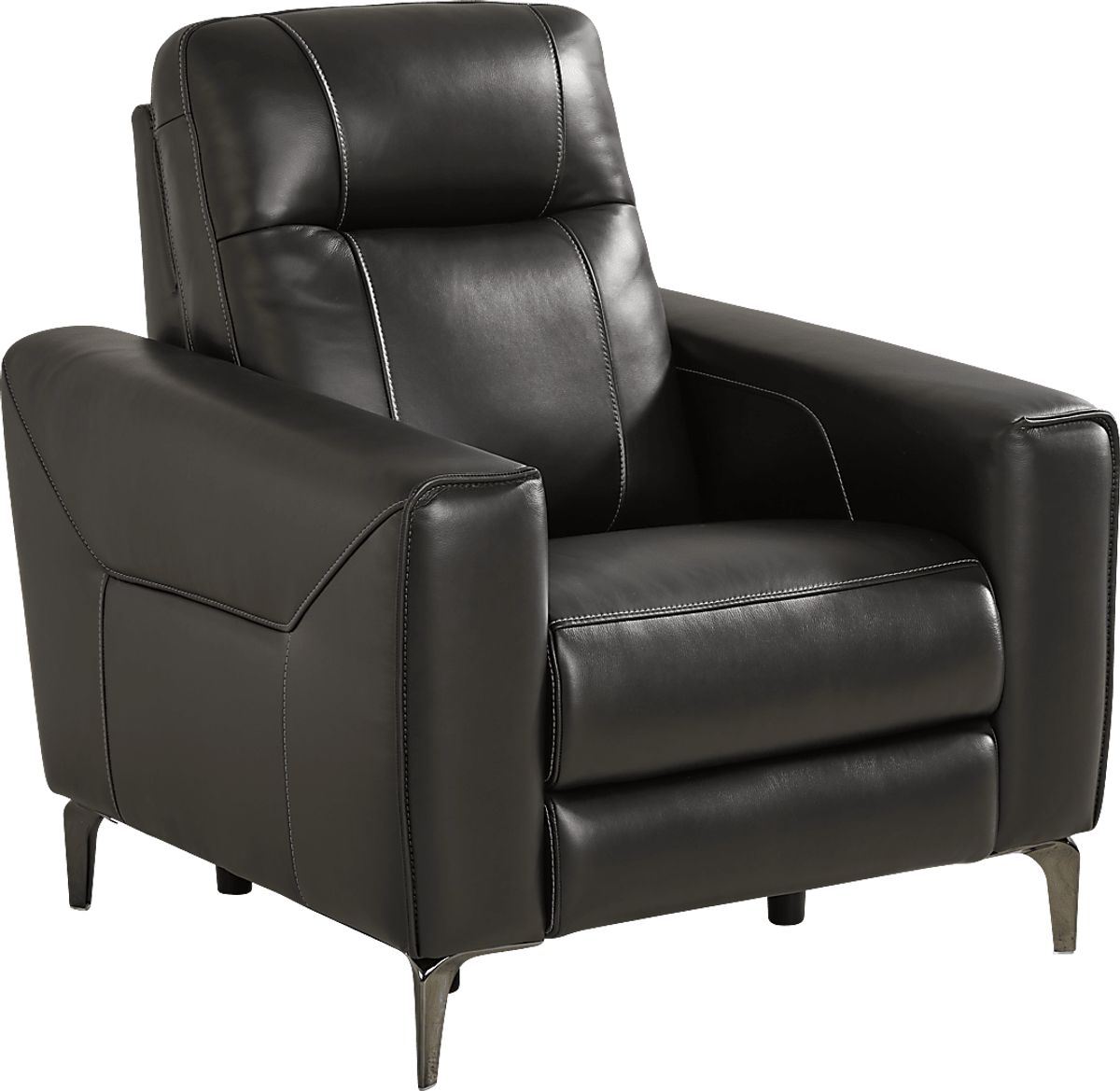 Drew & Jonathan Parkside Heights Black Cherry Leather Dual Power ...