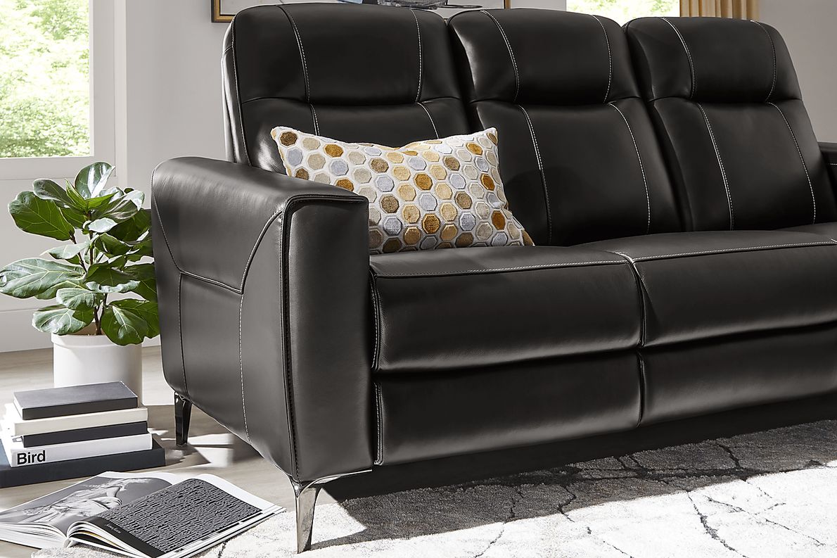 Parkside Heights Leather Dual Power Reclining Sofa