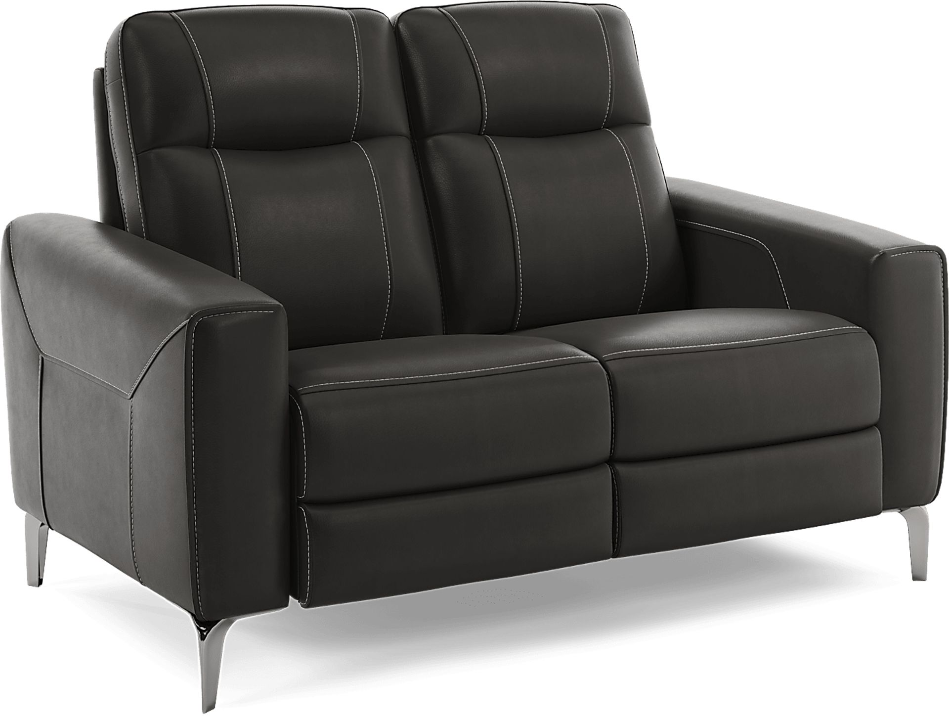 Parkside Heights Black Cherry Leather 7 Pc Living Room w/Dual Power Reclining Sofa - Image 9