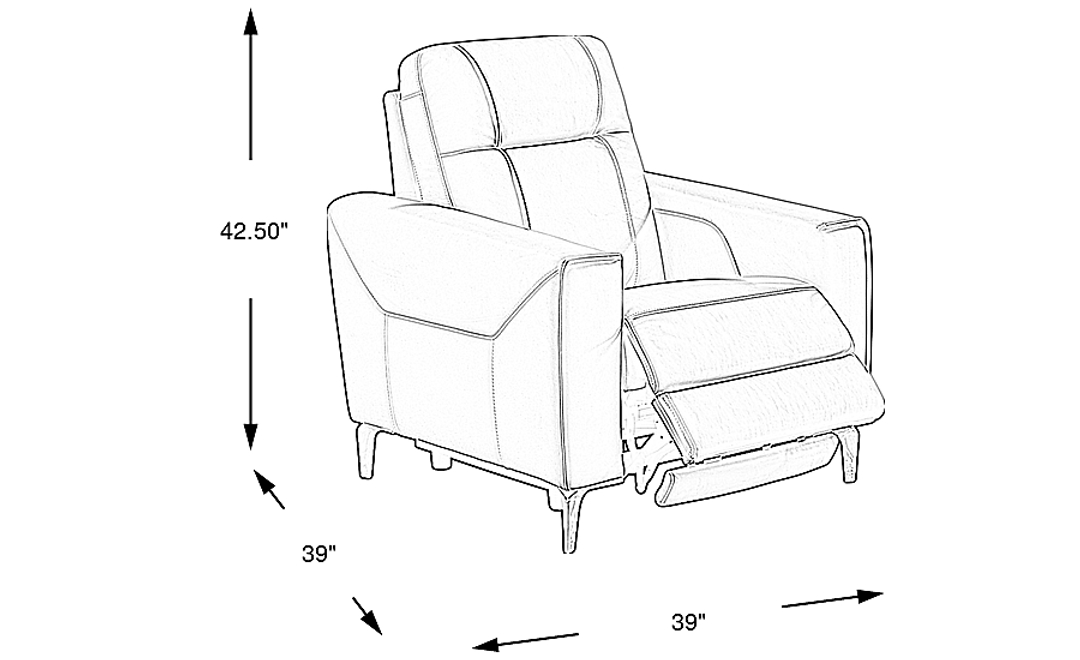 Parkside Heights Leather Dual Power Recliner