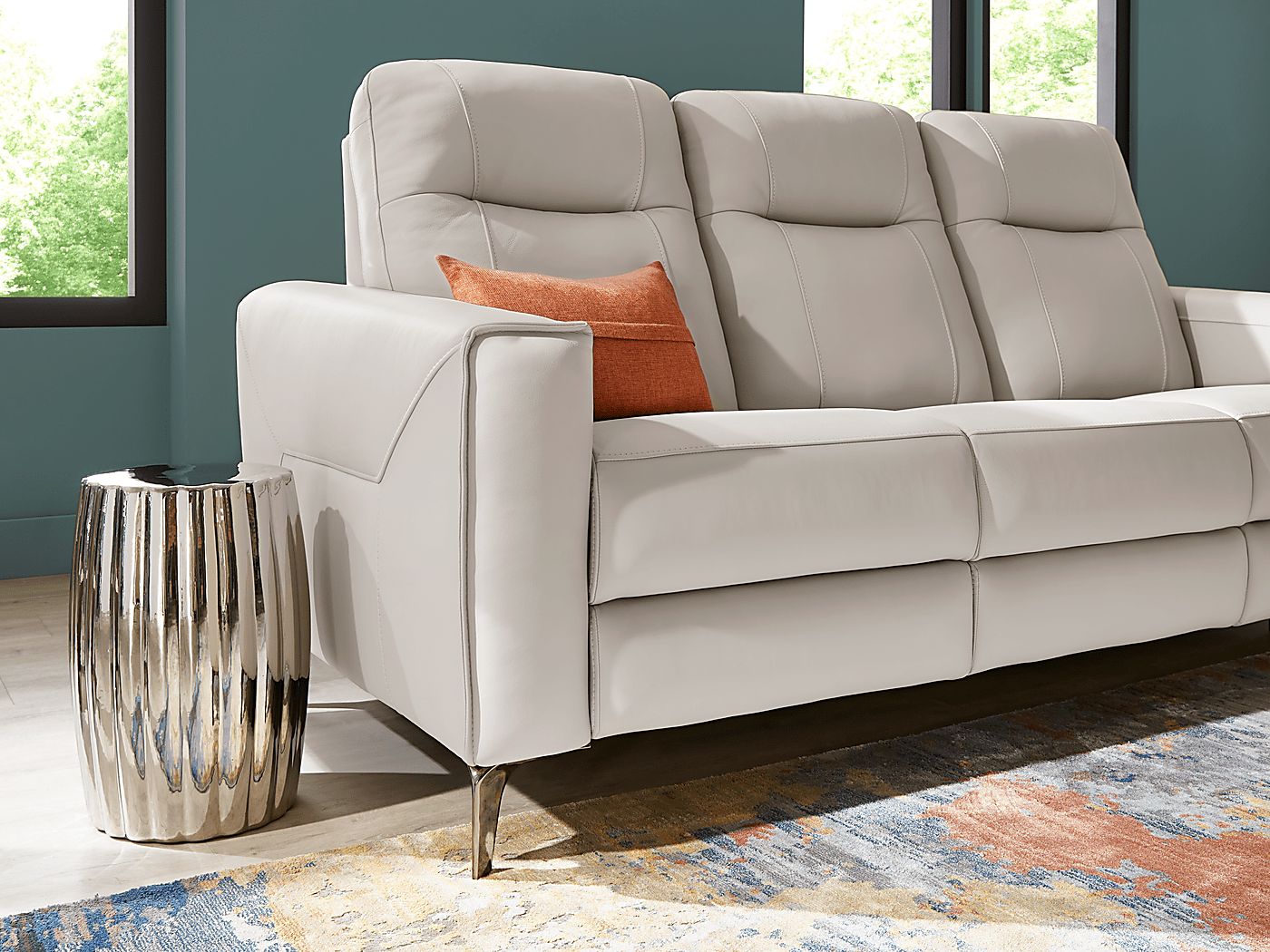 Room & Board Parkside Heights Leather Reclining Living Room Set