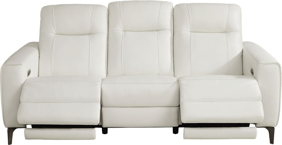Parkside Heights Leather Dual Power Reclining Sofa