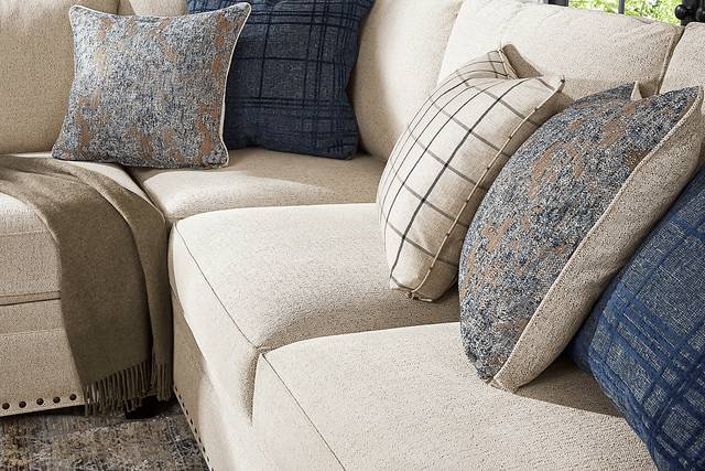 Parkview Beige 2 Pc Gel Foam Sleeper Sectional - Thumbnail - Image 4