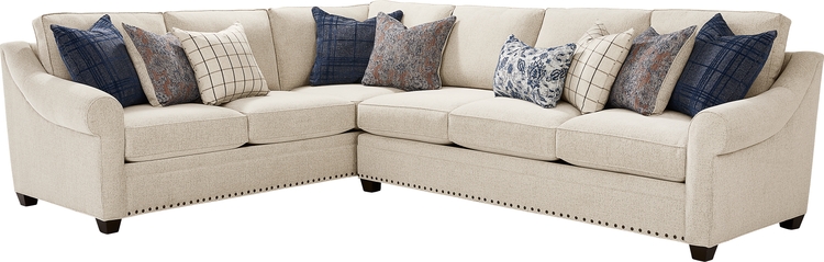 2 pc sleeper sectional w/laf sofa