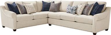 2 pc sleeper sectional w/laf sofa