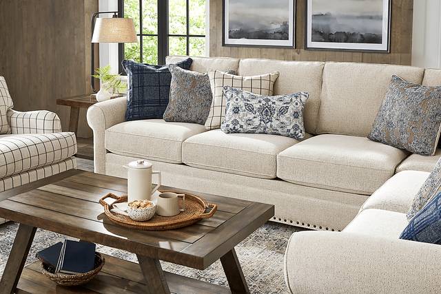 Parkview Beige 2 Pc Sleeper Sectional - Thumbnail - Image 3
