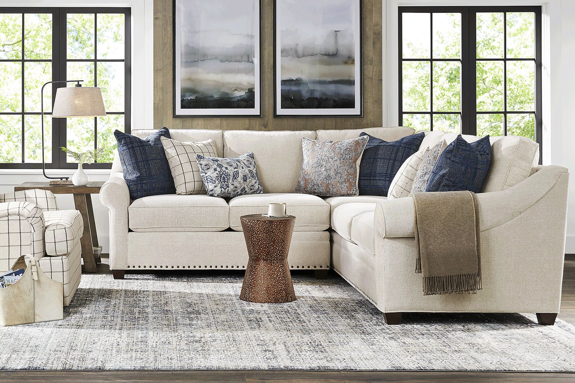 Parkview Beige 5 Pc Sectional Living Room - Image 1