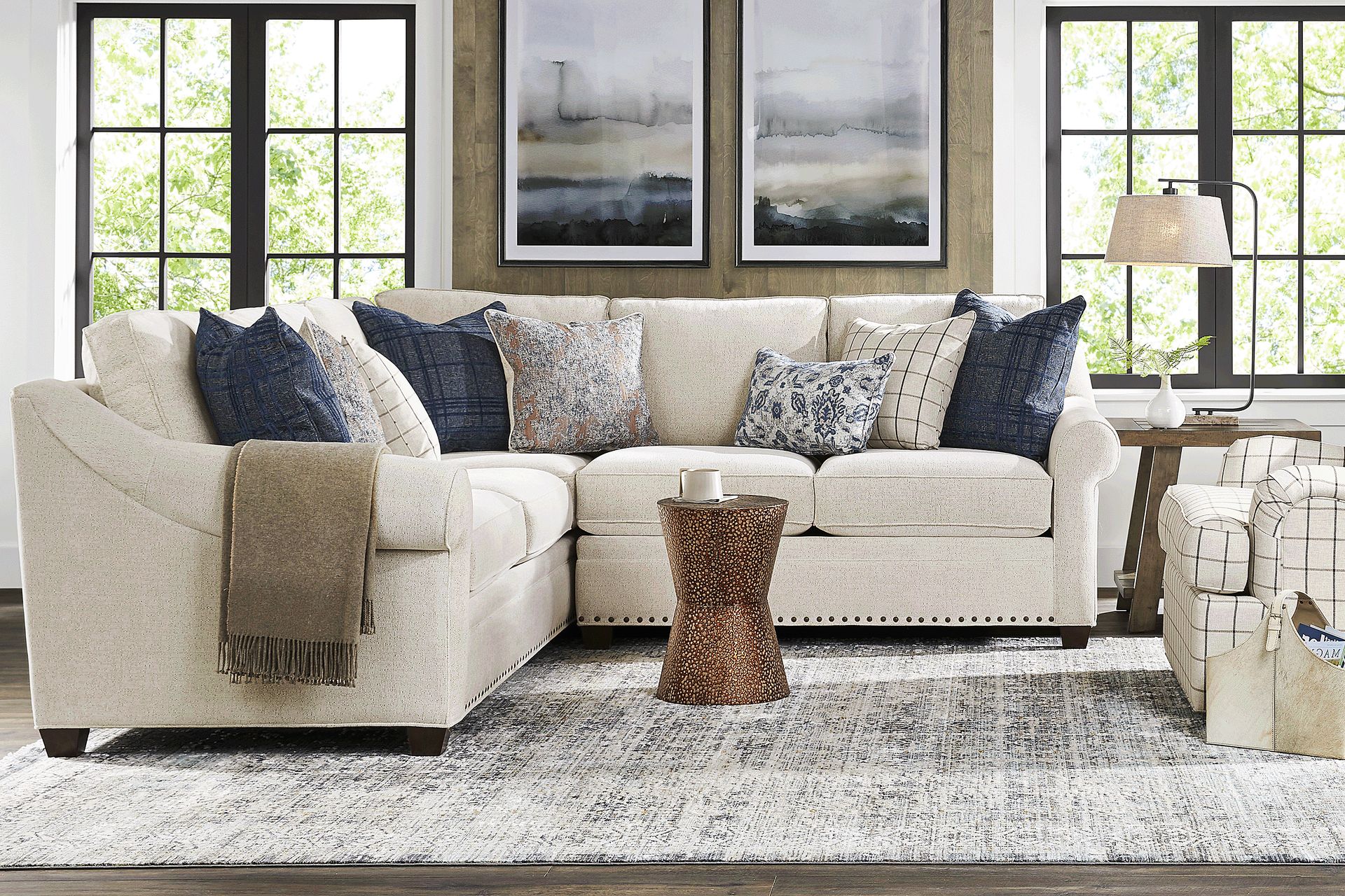 Parkview Beige 5 Pc Sectional Living Room - Image 1