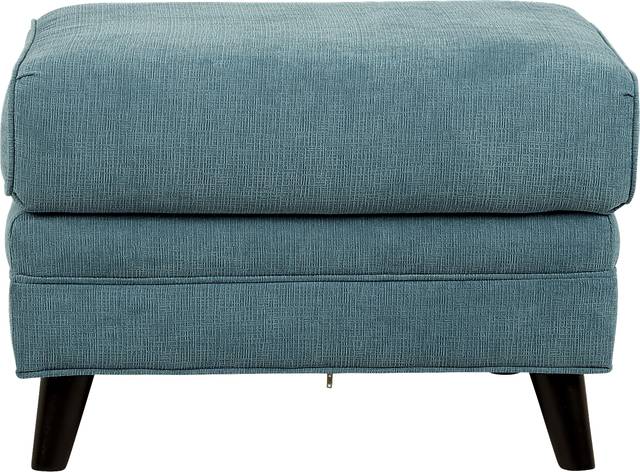 Parkview Teal Ottoman - Thumbnail - Image 1