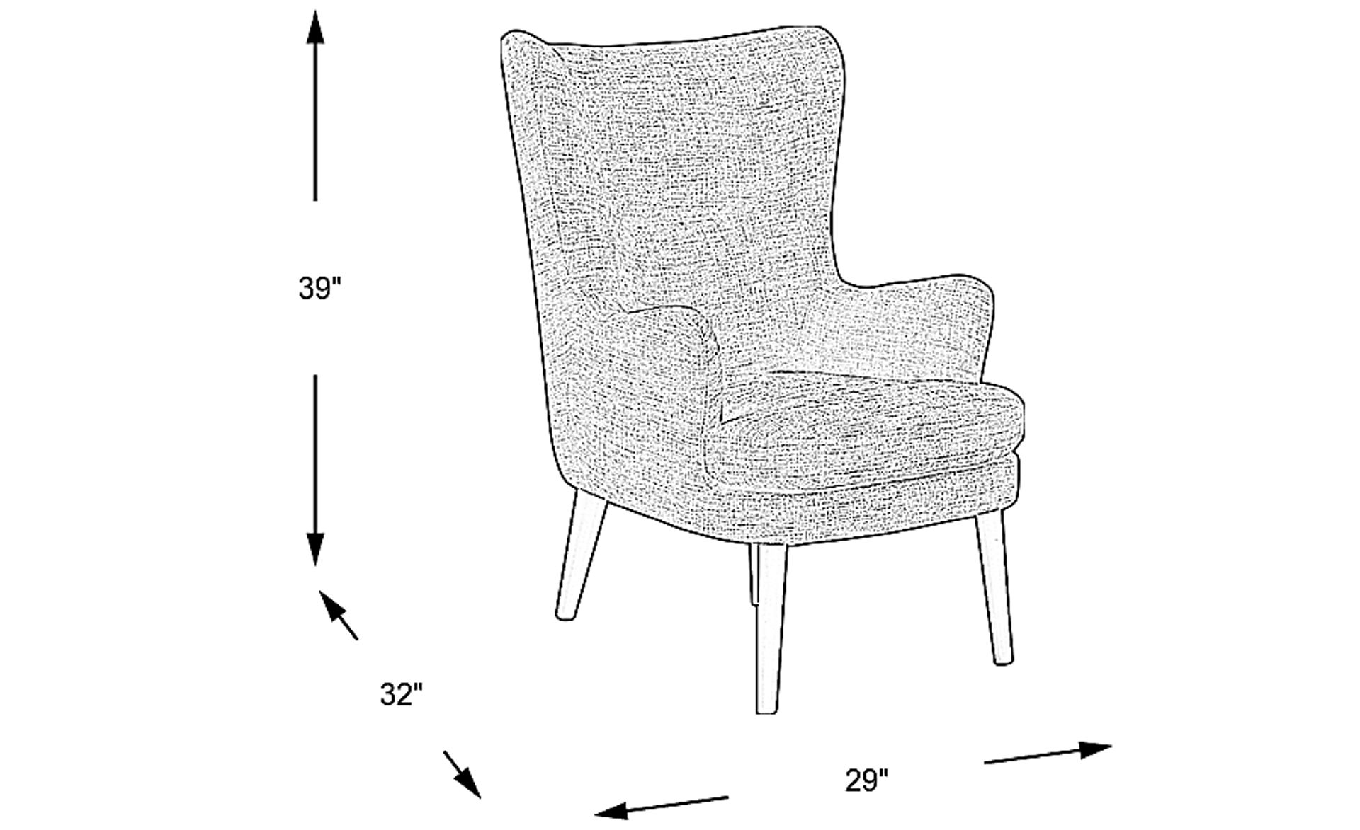 Dimension Image. Please refer to the Dimension Tab on this page for dimension details.