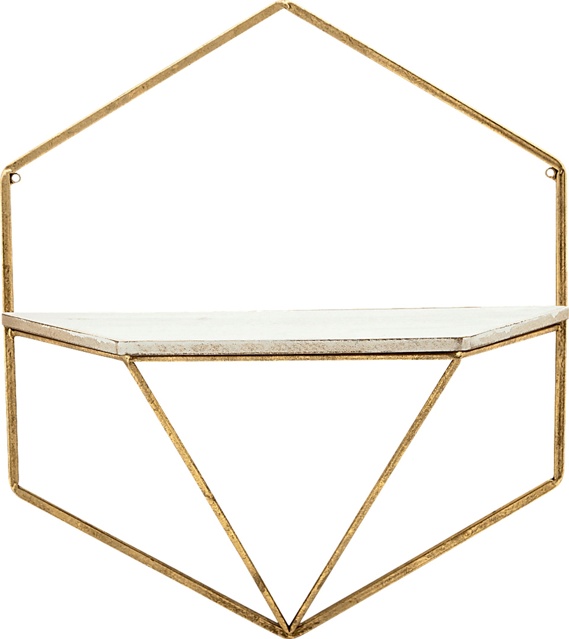 Parmenas Gold Wall Shelf, Set of 2 - Image 2
