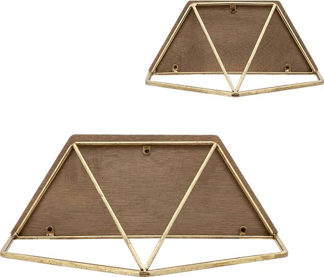 Parmenas Gold Wall Shelf, Set of 2 - Thumbnail - Image 5
