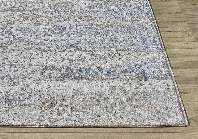 Parmere Ivory/Blue 5'3 x 7'10 Rug - Thumbnail - Image 5