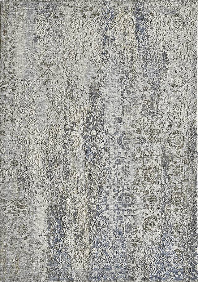 Parmere Ivory/Blue 5'3 x 7'10 Rug - Thumbnail - Image 1