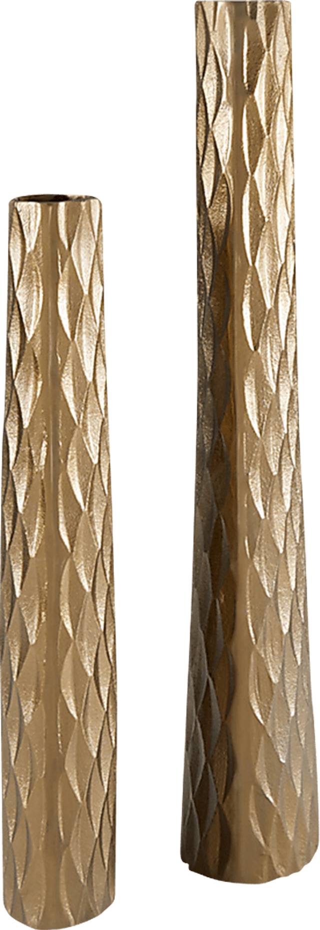 Parmley Brass Floor Vase, Set of 2 - Thumbnail - Image 2