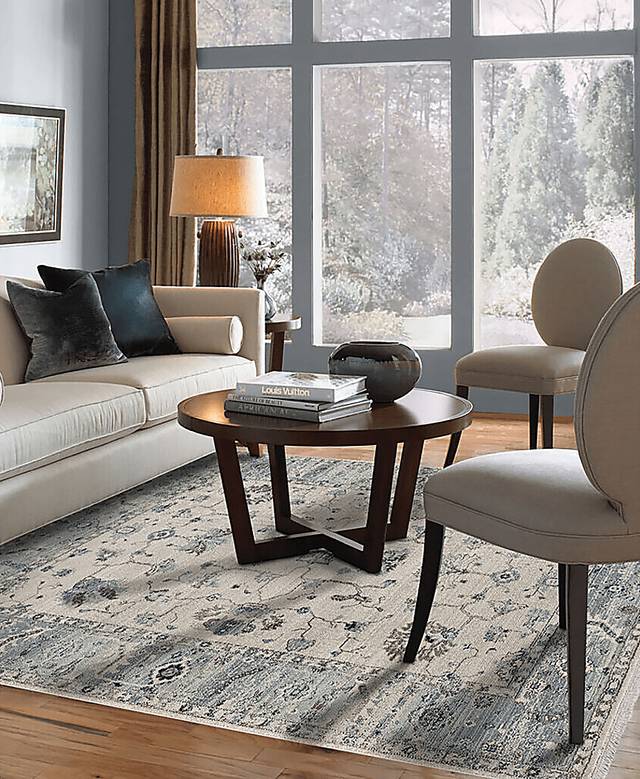 Parpon Light Blue 2'6 x 8' Runner Rug - Thumbnail - Image 2